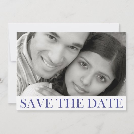 Gestempelde Save the Date Aankondiging (Voorkant)