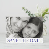 Gestempelde Save the Date Aankondiging (Staand voorkant)