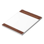 Gestencilde goudprint bruin notitieblok (Linkerzijde)