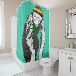 Gestenigde aap douchegordijn