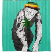 Gestenigde aap douchegordijn (Voorkant)