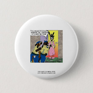 Gesteriliseerde Hond Grappige Cartoon Nieuwigheid  Ronde Button 5,7 Cm