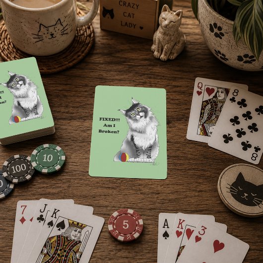 Gesteriliseerde Kitty Pokerkaarten