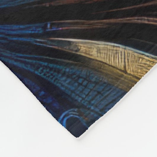 Gesteund Kleurrijk Abstract Ontwerp Fleece Deken (Hoek)