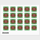 Gesteven PINK voetbal baby shower feest sticker (Vel)