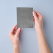 GEStextureerde24 GRAY GRAY CONCRETE TEXTURED ACHTE Flyer (Hand)