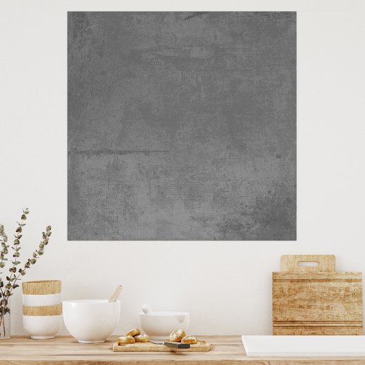 GEStextureerde24 GRAY GRAY CONCRETE TEXTURED ACHTE Poster (Keuken)