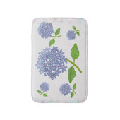 Gestickte Hortensie Badematte Badmat (Voorkant Verticaal)
