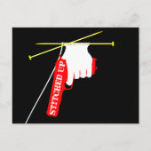 gestikt gebreid Pistool Briefkaart (Voorkant)