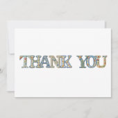 GESTIKT LETTERTYPE BEDANKKAART (Voorkant)