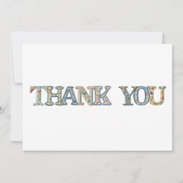 GESTIKT LETTERTYPE BEDANKKAART