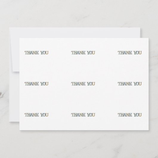 GESTIKT LETTERTYPE BEDANKKAART (Achterkant)