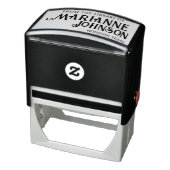  gestikt "van de Bibliotheek van"Naam & Plaats Zelfinktende Stempel (Product)