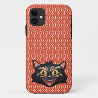 Gestikte Halloween Kat Case-Mate iPhone Case