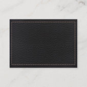 Gestikte Leer Visitekaartje (Achterkant)