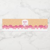 gestikte liefde Baby shower waterfles Etiket (Enkel label)