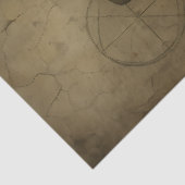 gestikte mannequin | Gotische naaivorm decoupage Tissuepapier (Detail)