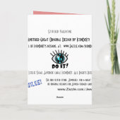 gestikte Valentijn Feestdagen Kaart (Achterkant)