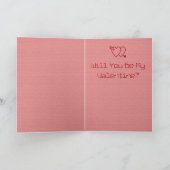 gestikte Valentijn Feestdagen Kaart (Binnen)