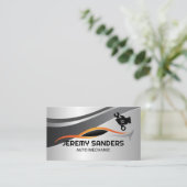 Gestileerd autologo | monteur sleutellogo visitekaartje (Staand voorkant)