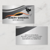 Gestileerd autologo | monteur sleutellogo visitekaartje (Voorkant / Achterkant)