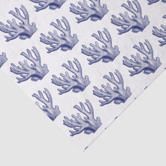  gestileerd blauw Zee koraal #1 Tissuepapier (Detail)