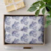gestileerd blauw Zee koraal #1 Tissuepapier (Geschenk)