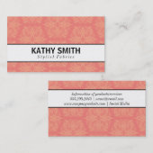 Gestileerd Bloemmotief | Chic Visitekaartje (Voorkant / Achterkant)