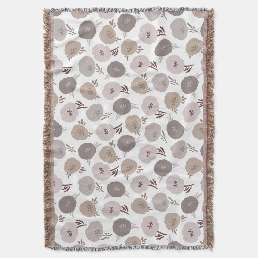  gestileerd bloemmotief deken (Voorkant Verticaal)