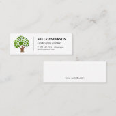 Gestileerd Boom Icoon | Boom Snoei Service Mini Visitekaartje (Voorkant / Achterkant)