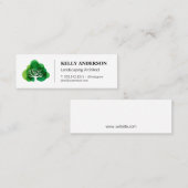 Gestileerd boom-icoon | Boomverzorgingsdienst Mini Visitekaartje (Voorkant / Achterkant)