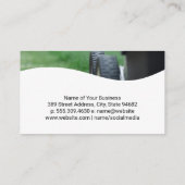 Gestileerd Boomlogo | Tuinier die plant Visitekaartje (Achterkant)