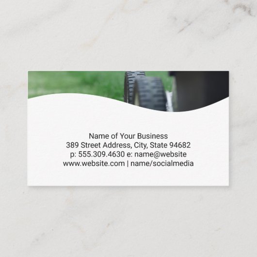 Gestileerd Boomlogo | Tuinier die plant Visitekaartje (Achterkant)