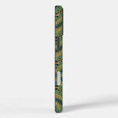 Gestileerd botanisch oranje en zwart bloempatroon Case-Mate iPhone case (Achterkant / Rechts)