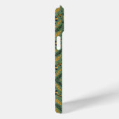 Gestileerd botanisch oranje en zwart bloempatroon Case-Mate iPhone case (Achterkant / Rechts)