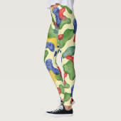 gestileerd Cartoon camouflagepatroon Leggings (Links)