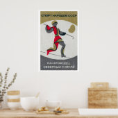Gestileerd figuur Sovjet-Unie mid-century luciferd Poster (Keuken)