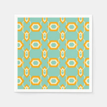 Gestileerd geometrisch patroon in een stevige oran