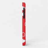 Gestileerd hartpatroon 4 Case-Mate iPhone case (Achterkant/links)