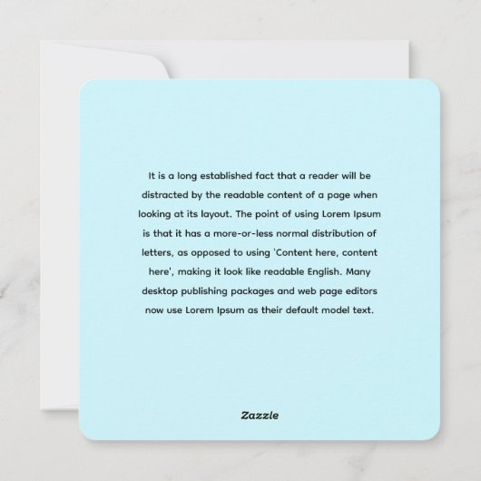 Gestileerd Hydrangea Bloempatroon - Elegant Blauw Feestdagenkaart (Achterkant)