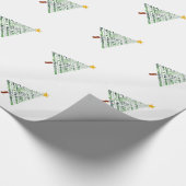 Gestileerd kerstboom inpakpapier (Hoek)