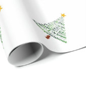 Gestileerd kerstboom inpakpapier (Rol Hoek)