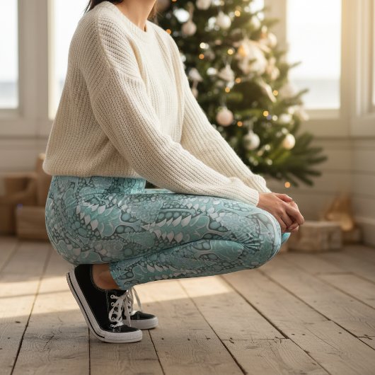 Gestileerd kustkerstboompatroon #6 ID1009 Leggings