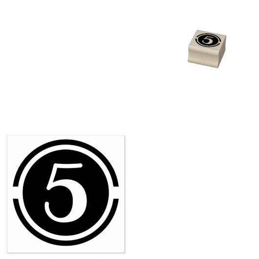 "Gestileerd nummer 5" stempel (Gestempeld)