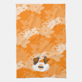 Gestileerd paar monarchvlinders naam oranje theedoek (Verticaal)