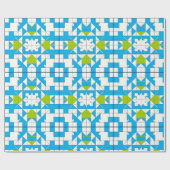 Gestileerd patroon van puzzelstukken cadeaupapier (Vlak)