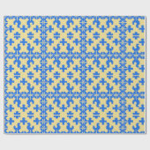 Gestileerd patroon van puzzelstukken cadeaupapier (Vlak)