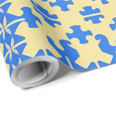 Gestileerd patroon van puzzelstukken cadeaupapier (Rol Hoek)