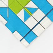 Gestileerd patroon van puzzelstukken fleece deken (Hoek)