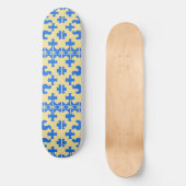 Gestileerd patroon van puzzelstukken persoonlijk skateboard (Voorkant)